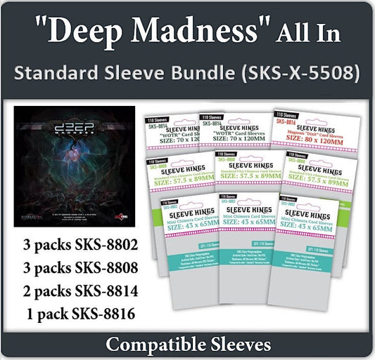 "Deep Madness" Compatible All-In Sleeve Bundle (8802 X 3 + 8808 X 3 + 8814 X 2 + 8816 X1)