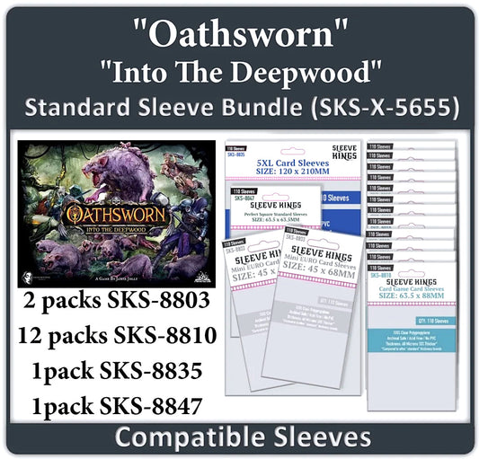 "Oathsworn: Into The Deepwood" Compatible Sleeve Bundle (8803 x 2 + 8810 X 12 +8835 X 1 + 8847 X 1)