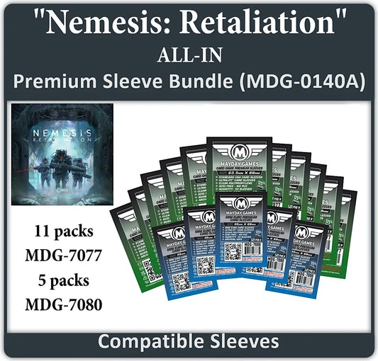 "Nemesis Retaliation" All In Gamefound Compatible Sleeve Bundle