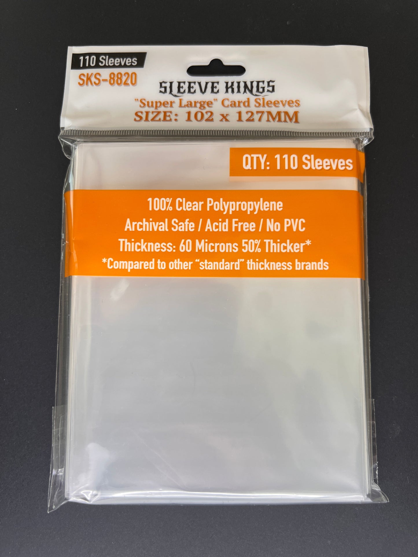 Sleeve Kings "Super Large" Sleeves (102x127mm) -110 Pack, -SKS-8820