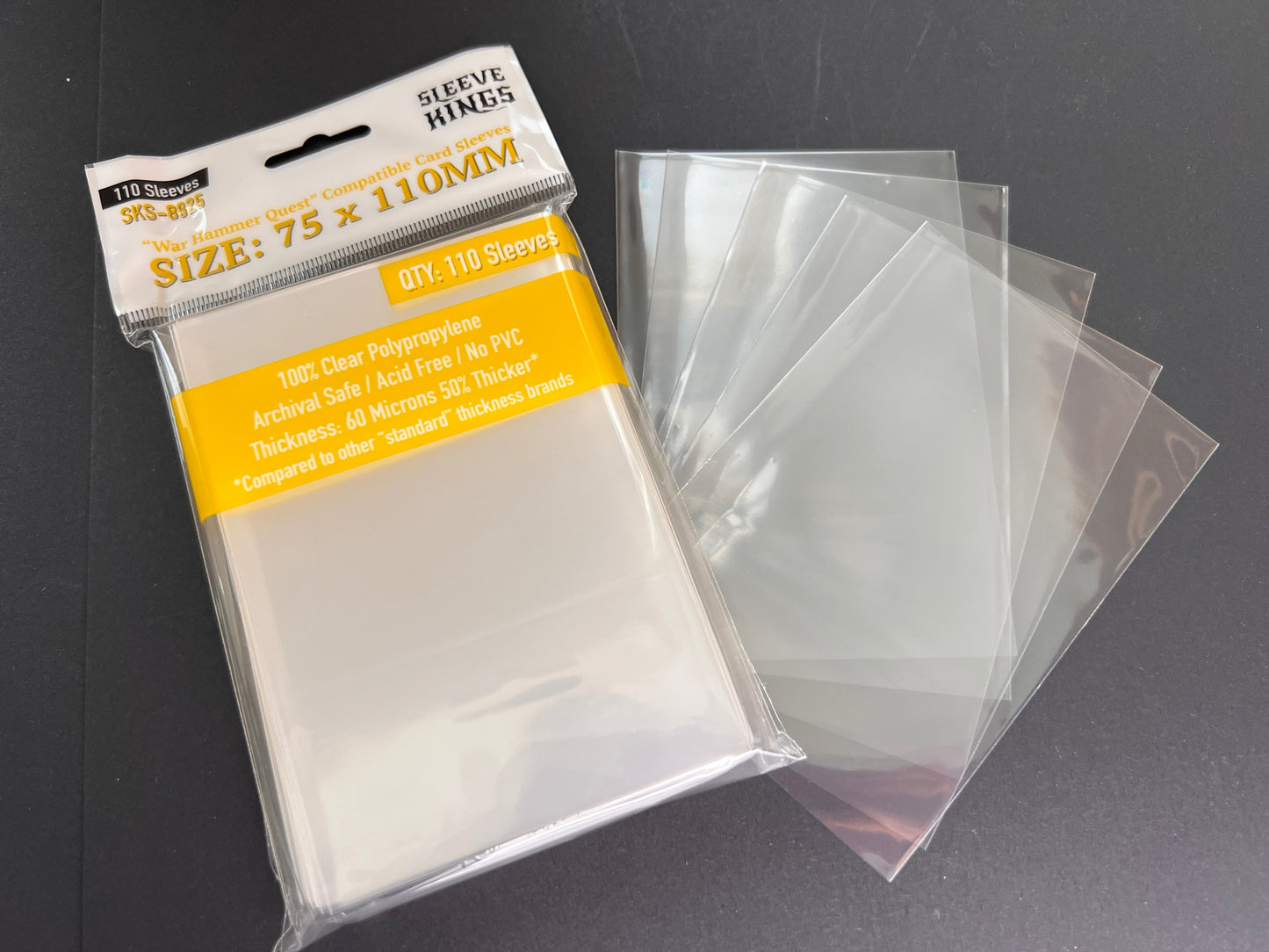 "War Hammer Quest Compatible" Sleeves (75x110mm) - 110 Pack, SKS-8825