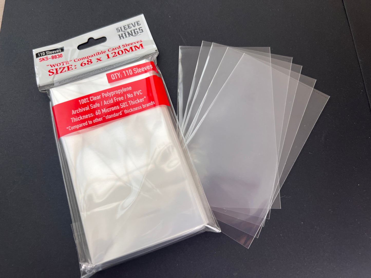 "Space Alert Large Compatible" Sleeves (67x103mm) - 110 Pack, SKS-8829