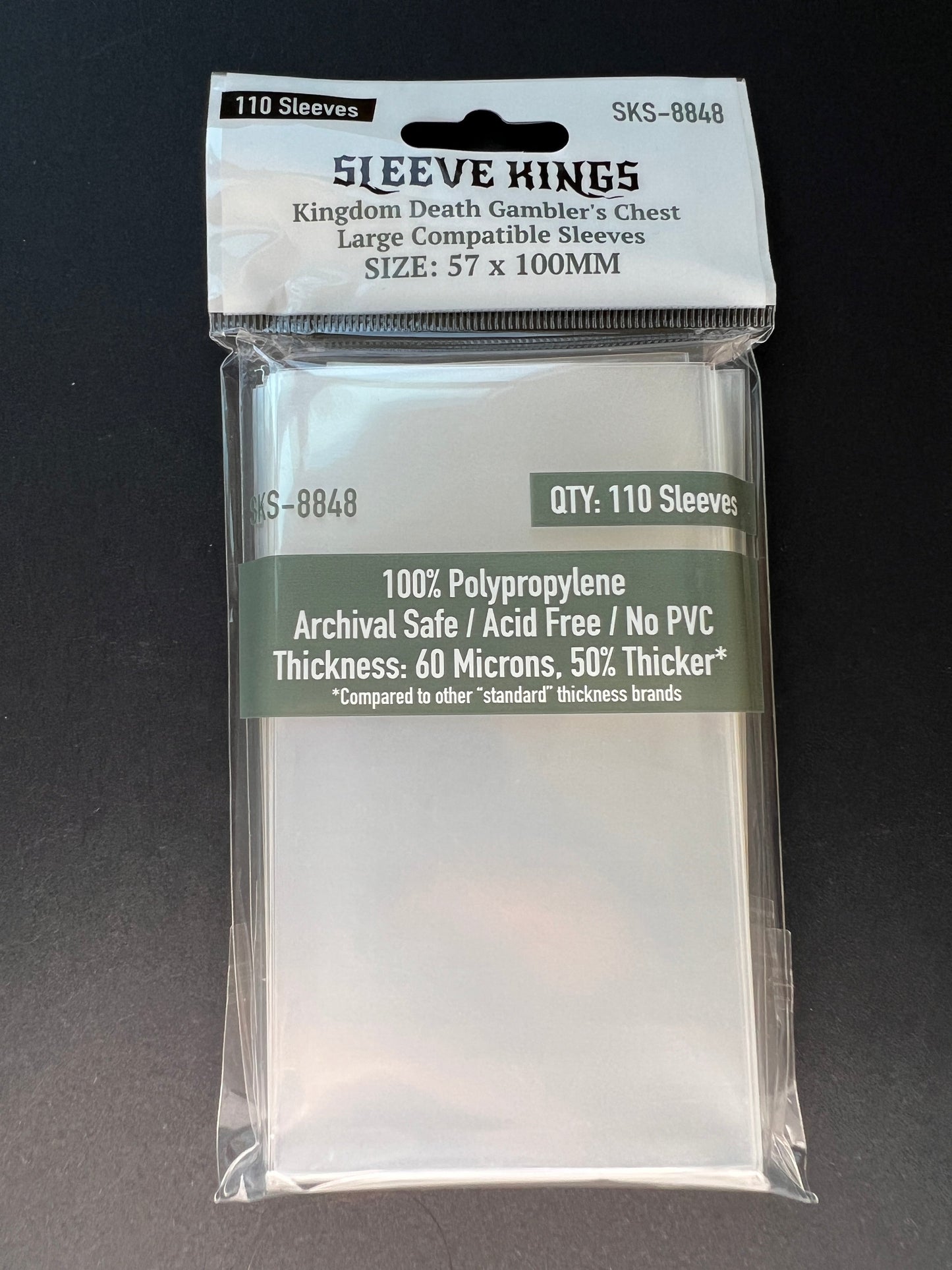 "Kingdom Death Gambler's Chest" Compatible Sleeve Bundle (8801 X 1, 8805 X 3, 8808 X 6, 8831 X 1, 8833 X 1, 8848 X 2)