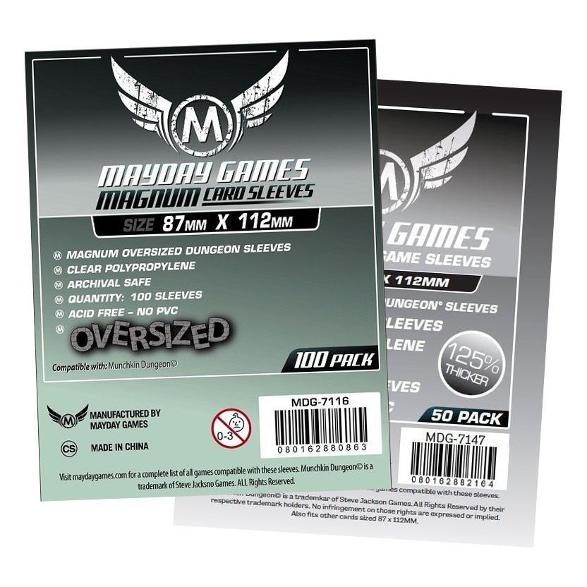 Munchkin Dungeon Sleeves - Magnum Oversized (87x112mm) -  - Mayday Games - 1